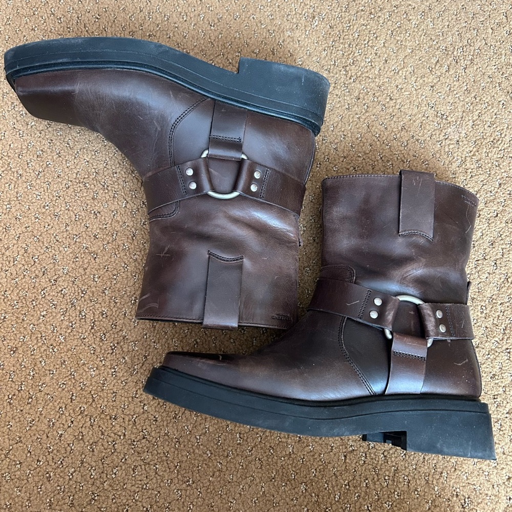 Vagabond leather moto boots from Nordstrom NYC